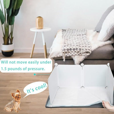 Dog Litter Box with High Walls,Pee Pad Holder Tray for Dog Potty