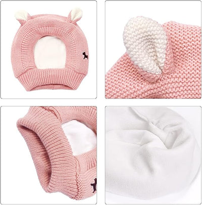 Quiet Ears for Dogs Anxiety Barking Dog Ear Covers Muffs Snood for Noise | 2PCS Ear Hearing Earmuffs Fireworks Protection Anti Anxiety Dog Hat Large Dog (Purple & Grey)