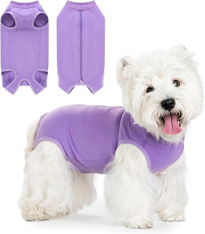 Coppthinktu Dog Surgery Recovery Suit for Dogs After Surgery Female, Dog Onesie Neuter Puppy Spay Shirts, Post-Op Bodysuit Pajamas Anti Licking Abdominal Wounds Cone Alternative