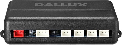 DALLUX LED Display Parking Sensor,Car Reverse Backup Radar System,LED Display+Buzzer Alert+4 Black Color Parking sensors for Universal Auto Vehicle