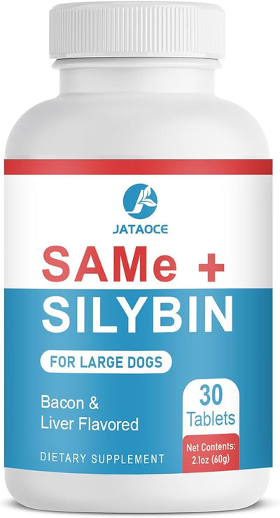 Same and Silybin for Dogs - S-Adenosyl-L-Methionine, Same for Dog, Liver Supplements for Large Dogs, Hepatic Supplement for Liver & Brain, Dog Liver Support (Same+Silybin), All Dogs (Under 120 lbs)
