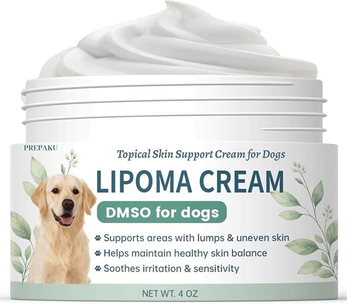 Lipoma Cream for Dogs with DMS0 & MSM, Natural Relief for Lumps & Bumps, Reduces Swelling, Soothes Inflammation, Supports Healthy Skin for Dog, Guard from Lumps and Bumps, Helps Buddy Regain Energy