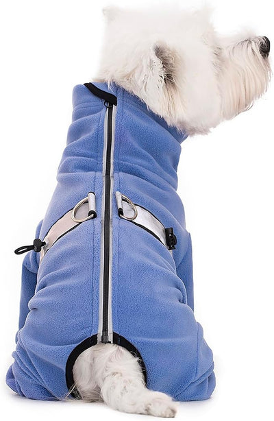 Dog Coats for Small Dogs, Polar Fleece Dog Pajamas Bodysuit for Small Medium Dogs, Dog Winter Jacket Dog Sweater Dog Vest for Small Dog, Dog Four-Legged Warm Clothes