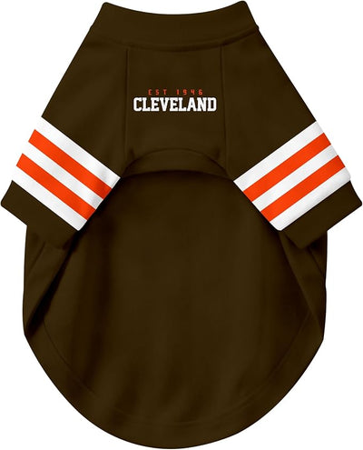 Cleveland Dog Clothes Jersey Style Personalized Pet T Shirt with Custom Name Number for Small Medium Large Dogs