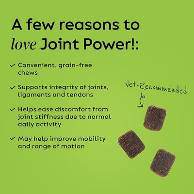 Super Snouts Joint Power – 60 Soft Chews – Joint Supplement for Dogs and Cats with Green Lipped Mussel Helps Ease Discomfort & Stiffness– Made in The USA