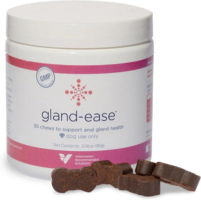 Gland-Ease Dog Canine Chews (for Small Dogs) | For dogs prone to scooting - Promotes stool consistency - Digestive & fiber support