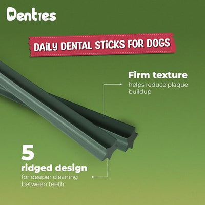 Dental Chews for Dogs–Dental Sticks for Small Dogs(Up to 22lbs), Dog Dental Treat Cleans Teeth, Freshen Breath, Reduce Plaque Tartar, Chicken Spirulina & Mint Recipe, 16 oz Pack, 35 Treats