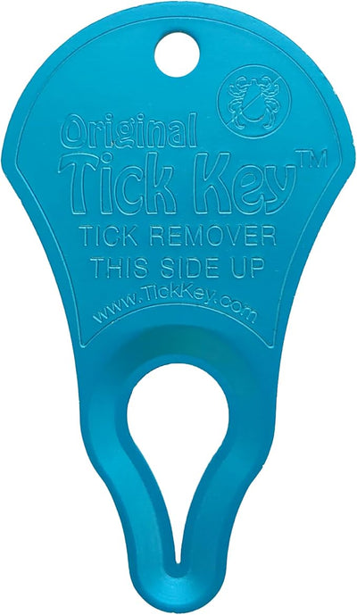 The Original Tick Key - Tick Detaching Device - Portable, Safe and Highly Effective Tick Detaching Tool (Blue)