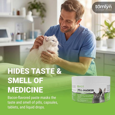 TOMLYN Pill-Masker Original Bacon-Flavored Paste for Dogs & Cats, 4oz