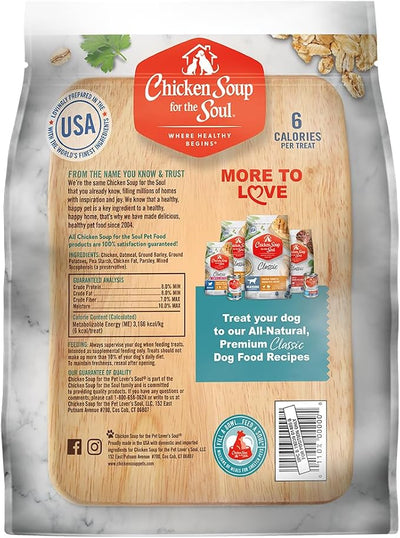 Chicken Soup for the Soul All Natural Premium Crunchy Bites Dog Treats, Real Chicken First Ingredient, No By-Products, Artificial Colors, Flavors or Preservatives, Chicken, 32oz