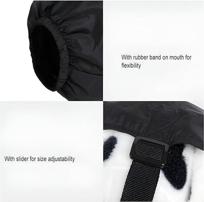 NACOCO Dog Calming Cap Eye Mask Nylon Shading Pet Mask Muzzle for Grooming Anti Car Sickness (Black,L)