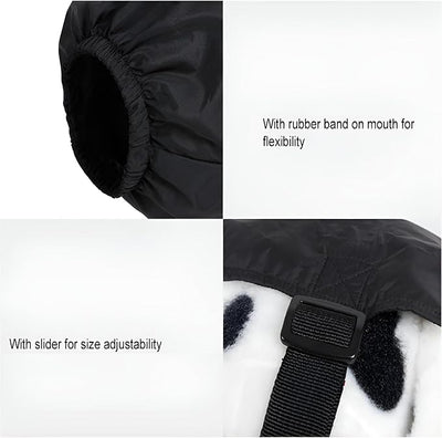 NACOCO Dog Calming Cap Eye Mask Nylon Shading Pet Anxiety Mask Muzzle for Grooming Anti Car Sickness (Black,M)