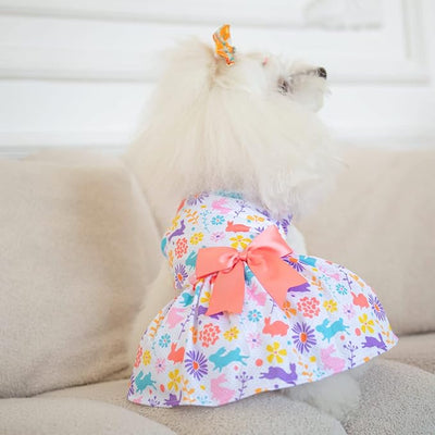 CuteBone Dog Mesh Dress Puppy Sundress Pet Outfit Summer Fashion for Small Dogs Girl Cat Clothes