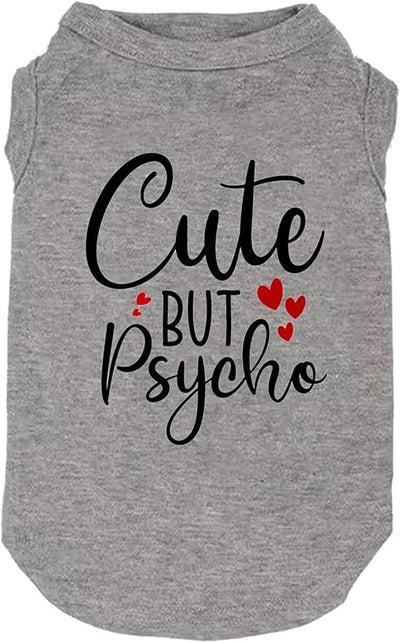 Dog Clothes Puppy T Shirt Vest Soft and Light-Weight for Small Large Dogs with 'Bitches Love ME' Slogan Prining Pet Apparel(Medium,SG-Grey01)