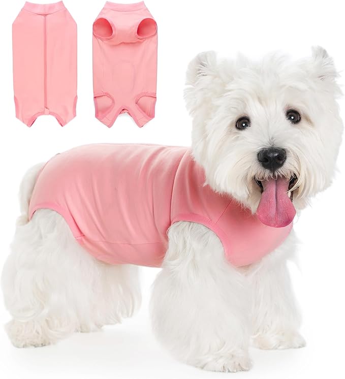 Coppthinktu Dog Surgery Recovery Suit for Dogs After Surgery Female, Dog Onesie Neuter Puppy Spay Shirts, Post-Op Bodysuit Pajamas Anti Licking Abdominal Wounds Cone Alternative