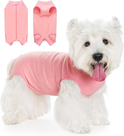 Coppthinktu Dog Surgery Recovery Suit for Dogs After Surgery Female, Dog Onesie Neuter Puppy Spay Shirts, Post-Op Bodysuit Pajamas Anti Licking Abdominal Wounds Cone Alternative
