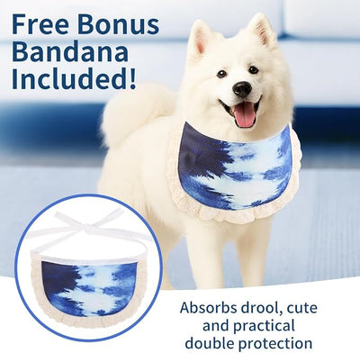 Dog Recovery Suit for X-Large Dog, Blue,1PK, XL