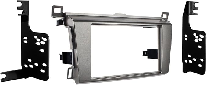 Metra Electronics 95-8242G Double DIN Installation Dash Kit for 2013-Up Toyota Rav4 Vehicles, (Grey) (958242G)