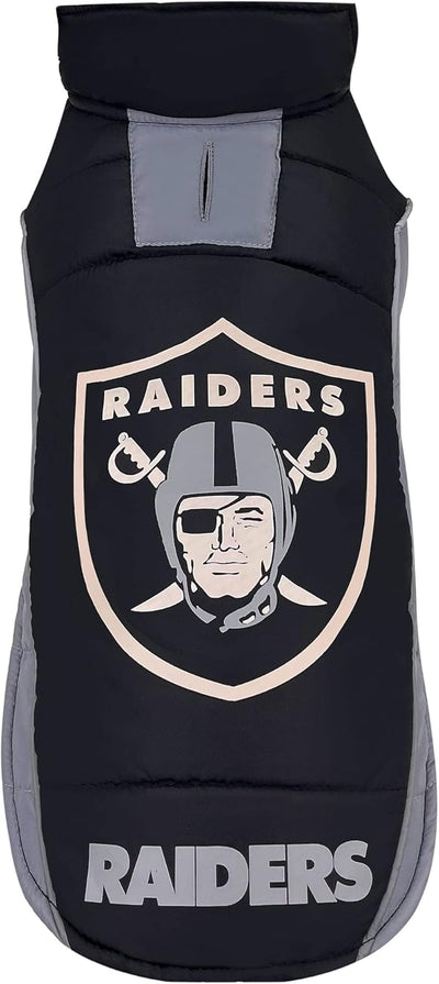 Pets First Pets NFL Licensed Dog & Cat Vest Pet Puffer Down Coat Jacket, Team Color, Small US