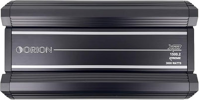 Orion XTR Series XTR1500.2 High Power Class A/B 2-Channel Amplifier - 1500W RMS, 2/4 Ohm Stable, High/Low Pass Crossover, Bass Boost Control, MOSFET Power Supply, Bass Knob Included, Made in Korea
