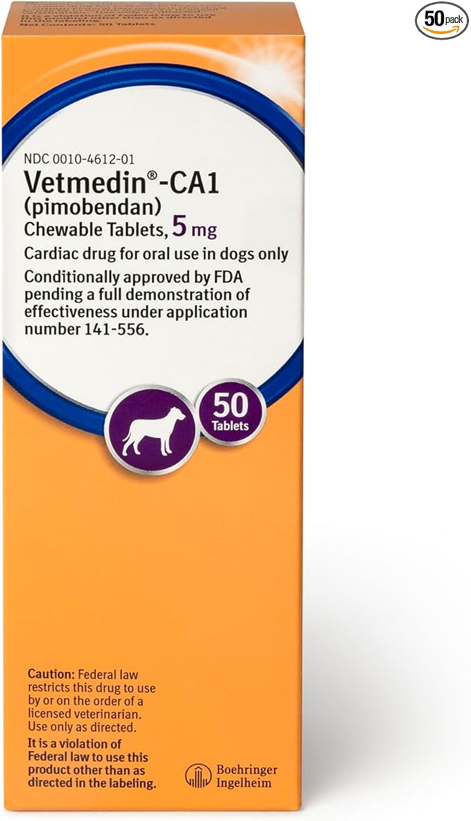 VETMEDIN®-CA1 (pimobendan) Chewable Tablets for Dogs, 5 mg, 50ct