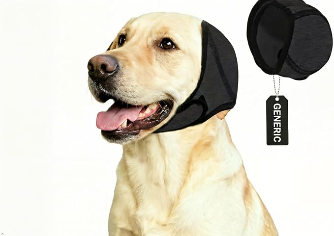 Silentwuff for Dogs - Noise Cancelling Dog Ear Muffs, Waterproof Protection Cover for Anxiety Relief, Adjustable Design Available in Three Sizes (S/M/L) for All Breeds (Medium)