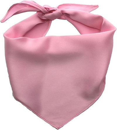 1 Pack Pink Dog Bandana Blank Polyester Dog Scarf for Small Girl Dogs
