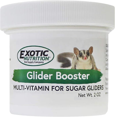 Glider Booster (2 oz.) - Complete Multivitamin - Powdered Vitamin & Mineral Supplement for Pet Sugar Gliders