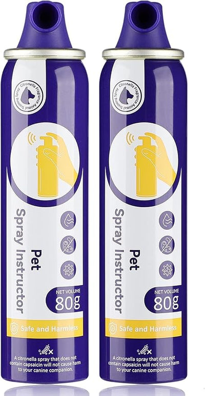 Dog Corrector Spray, 80ml 2 Pack Dog Trainer Spray to Dogs from Stopping Unwanted Behaviors Pet Trainer Spray, Barking, Jumping, Stealing Food, Safe, Humane & Effective