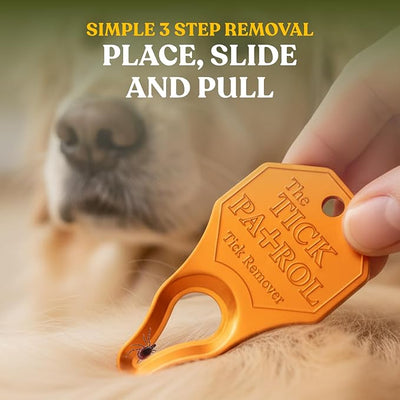 Tick Remover Tool for People & Pets, Lightweight, Portable, Durable, Keychain Attachment, Quick, Safe & Effective Tick Removal Kit, Assorted Colors, Made in USA (6 Colors)