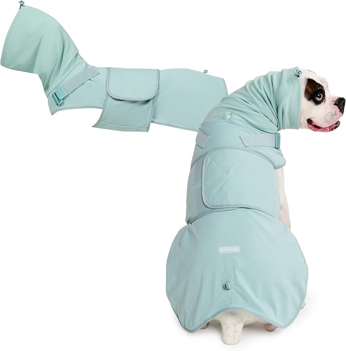 Spark Paws Anxiety Relief Vest for Dogs – Gentle Compression Dog Anxiety Suit, Calming Wrap for Separation Anxiety, Thunder, Fireworks, Suitable for Small Medium and Large Breeds - Teal - Size 2XL