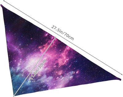 Galaxy Star Abstract Space Blue Purple Dog Bandana Scarf Triangle Bibs Pet Accessories Cat Kerchief