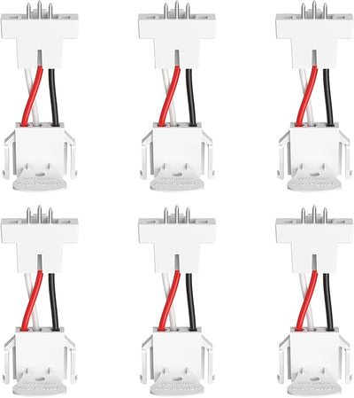 Siterlink Quick Connect Smoke Detector Adapter Plug, Compatible with GS562A Hardwired Smoke Alarm to Connect Existing Wiring Harness GA6217K 6-Pack