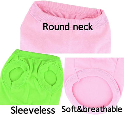 Dog Purple Shirts Plain Pet Apparel Cotton Small Animal Outfit Puppy Clothes Yorkie Apparel (Neck Girth 10.24'')