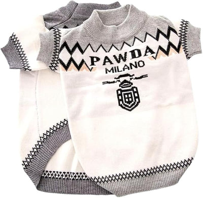 Everything Chic Luxury Dog Sweater – Soft Knit Designer Pet Outfit for Small Dogs & Puppies, XS–L, Stylish Warm Clothing for Yorkies, Chihuahuas, Dachshunds, Maltese, French Bulldog