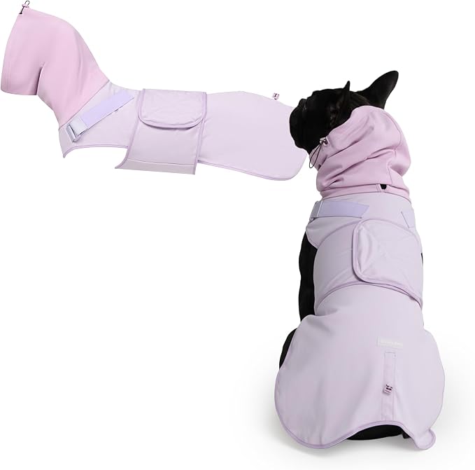 Spark Paws Anxiety Relief Vest for Dogs – Gentle Compression Dog Anxiety Suit, Calming Wrap for Separation Anxiety, Thunder, Fireworks, Suitable for Small Medium and Large Breeds - Purple - Size XL