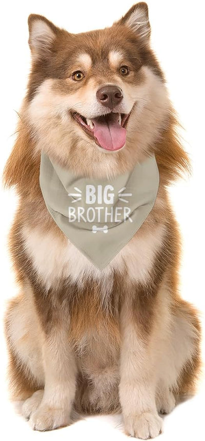 Big Brother Dog Bandana, Beige Pet Dog Scarf Accessories, Pregnancy Announcement Big Brother Baby Reveal, Pet Dogs Triangle Scarf, Dogs Bandana for Small Medium