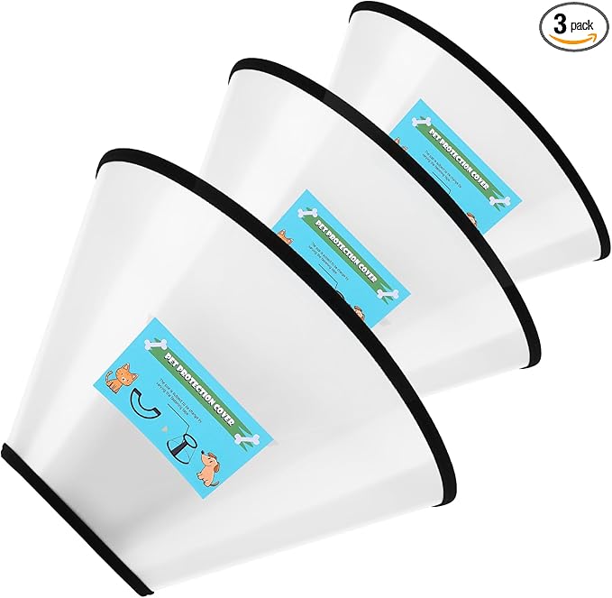 GLADOG Soft Dog Cone Collar – 3 Similar Sizes per Set (S/M/L) for Better Fit, XL Single Size – Cone for Dogs to Stop Licking, Adjustable E Collar for Dogs After Surgery, Elizabethan Collar for Dog