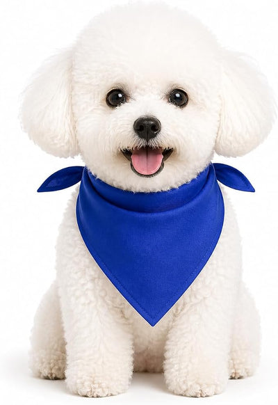 Petitebella Single Color Pet Bandana (Royal Blue, Small)