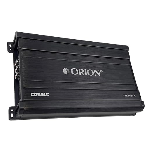 Orion Cobalt Series CBA2000.4 High Efficiency 4-Channel Class A/B Amplifier for Car Audio Stereo - 2000W Max, 300W RMS, 2/4 Ohm Stable, Adjustable Low/High Pass, Bass Boost, MOSFET Power Supply