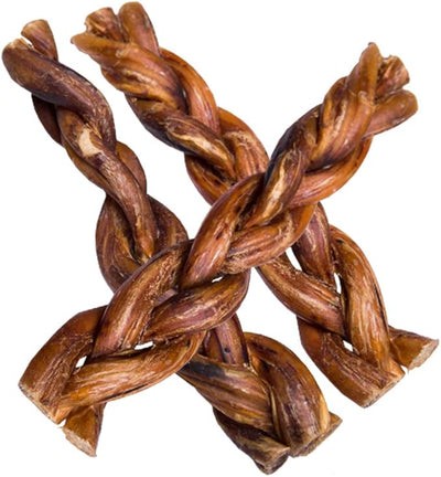 hotspot pets Braided Bully Sticks for Dogs -6 Inch Stix (20 Pack) Premium All Natural Long Lasting, Low Odor, Twisted Beef Pizzle Dog Chew Treats - Grain Free Fully Digestible Rawhide Alternative | All Natural Long Lasting, Low Odor, Twisted Beef Pizzl...