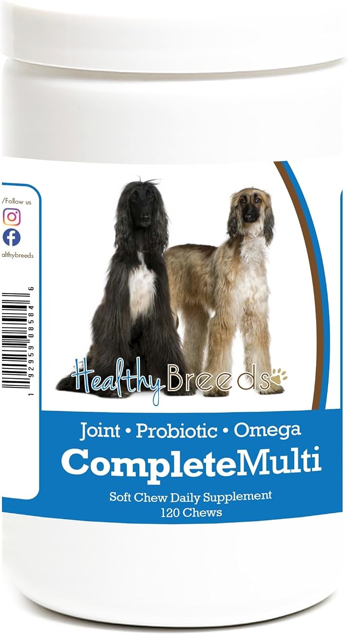 Healthy Breeds Afghan Hound All in One Multivitamin Soft Chew 120 Count