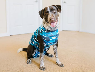 Suitical Recovery Suit for Dogs - Post-Surgery Suit with Hold-Up System - Breathable Cone-Free Option for Spay, Neuter, Skin Issues - XS Camouflage - Neck to Tail 15.7-17. Inches, 18-24 Inches Chest