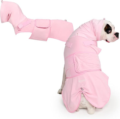 Spark Paws Anxiety Relief Vest for Dogs – Gentle Compression Dog Anxiety Suit, Calming Wrap for Separation Anxiety, Thunder, Fireworks, Suitable for Small Medium and Large Breeds - Pink - Size 2XL