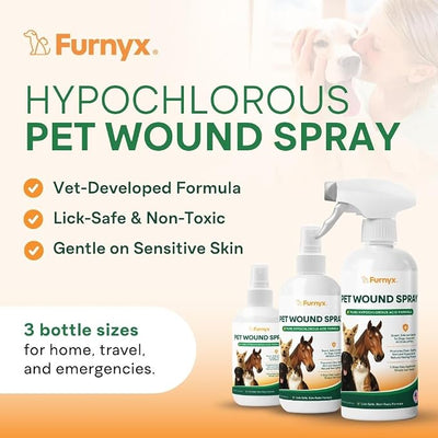 Sting-Free Wound & Skin Care Spray for Dogs, Cats & Pets | Vet-Grade Repair Mist for Cuts, Hot Spots, Rashes, Burns & Itch Relief | Non-Toxic, No Alcohol, Lick-Safe, No Residue (8 fl oz)