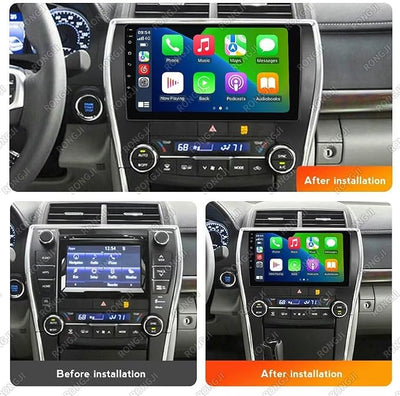 Radio for Toyota Camry 2015 2016 2017 2+32GB 8Core Android Car Stereo 10.1" Touch Screen Built-in Car-Play Android Auto/GPS Navigation/SWC/ASP/AHD Camera