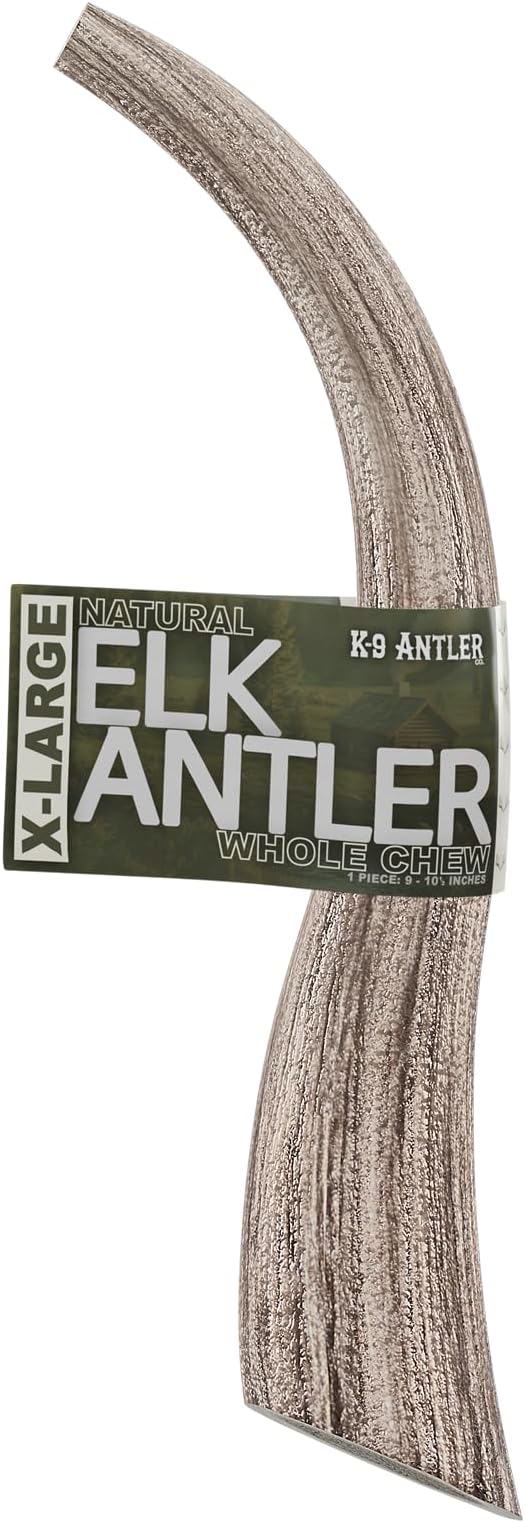 Elk Antlers for Dogs – Extra Large Whole (9-10.5 Inch), Durable Chew for Aggressive Chewers, USA Sourced, Naturally Shed & Ethically Harvested