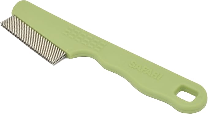 Coastal Pet Safari Double Row Comb - Helps Dry Skin - For Flea Prevention and Detection in Pets with Short and Long Hair