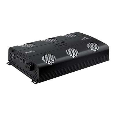 Audiopipe 8000 Watts Full Range Class D Mosfet Amplifier (APHF-8000D-H2), 4-Point Protection System, 2 Ohm, BTL Mode, Remote Bass Control Knob