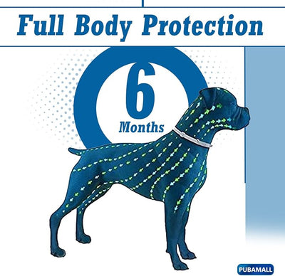 Flea Collar for Dogs, 2 Pack Collar for Dogs, 12 Months Protection, Waterproof, Adjustable One Size Fits All, Grey
